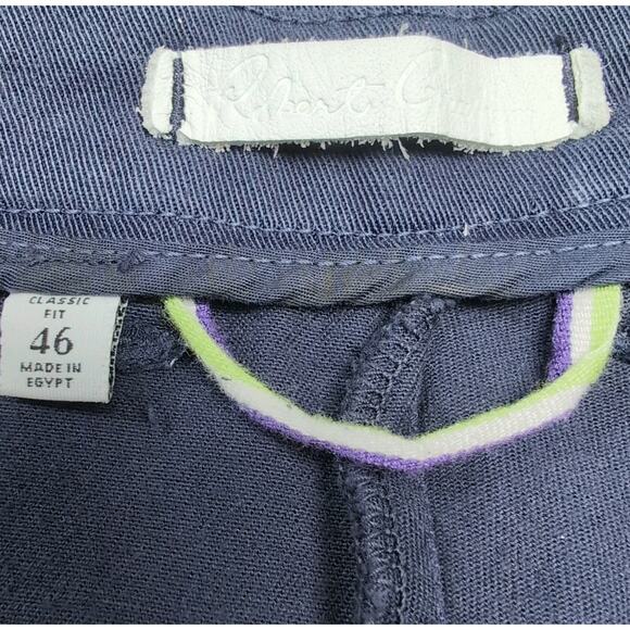 Robert Graham Shorts Mens Big & Tall Size 46 Navy Blue Twill Stretch Cotton NWT - Picture 6 of 12